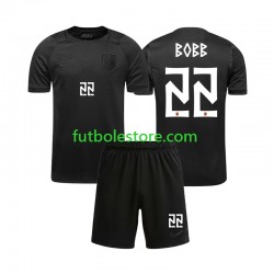 Segunda Equipación del Noruega Oscar Bobb 22 World Cup 2026 Manga Corta para Niño (Camiseta y pantalón)