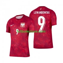 Segunda Equipación del Polonia Robert Lewandowski 9 2026 Manga Corta para Hombre