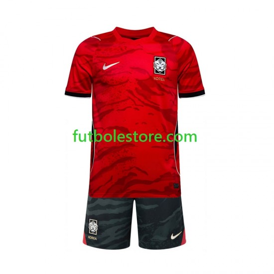 Primera Equipación del Corea Del Sur World Cup 2026 Manga Corta para Niño (Camiseta y pantalón)