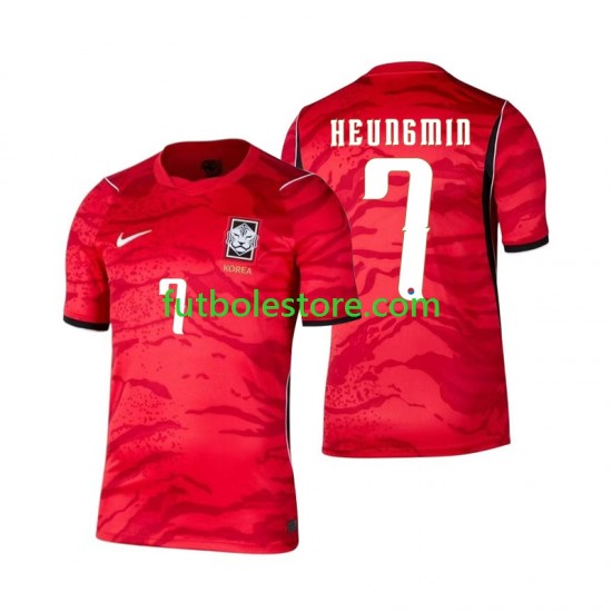 Primera Equipación del Corea Del Sur Son Heung-min 7 World Cup 2026 Manga Corta para Hombre