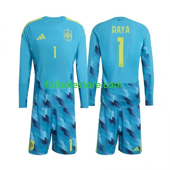 Primera Equipación del España Portero David Raya 1 World Cup 2026 ML para Niño (Camiseta y pantalón)
