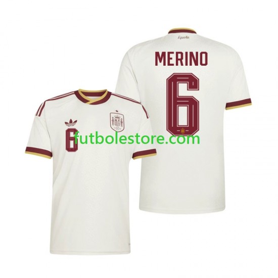 Segunda Equipación del España Mikel Merino 6 World Cup 2026 Manga Corta para Hombre