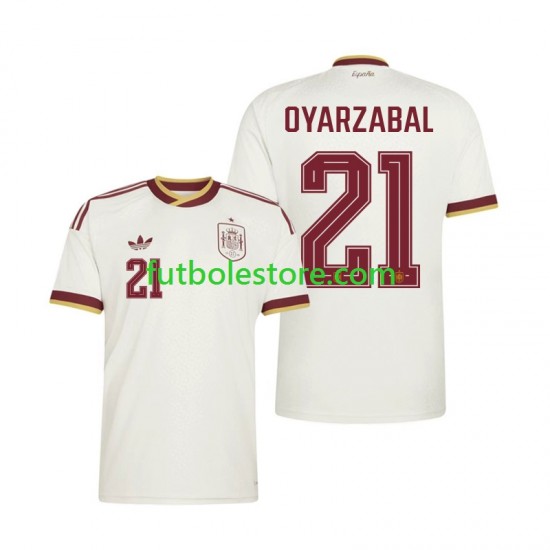 Segunda Equipación del España Mikel Oyarzabal 21 World Cup 2026 Manga Corta para Hombre