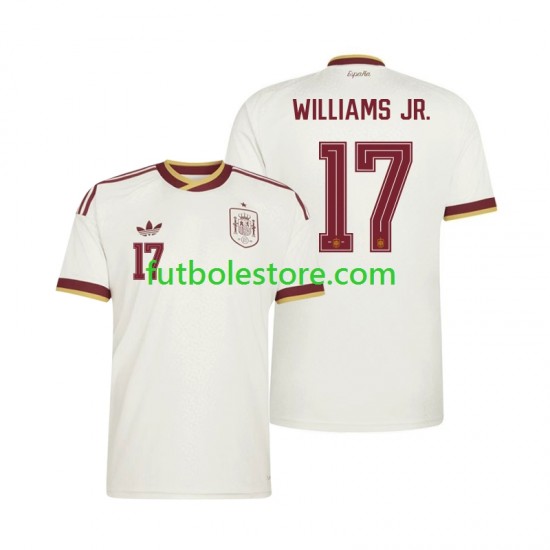 Segunda Equipación del España Nico Williams 17 World Cup 2026 Manga Corta para Hombre