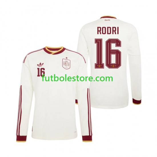 Segunda Equipación del España Rodri 16 World Cup 2026 ML para Hombre