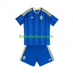 Segunda Equipación del Suecia World Cup 2026 Manga Corta para Niño (Camiseta y pantalón)