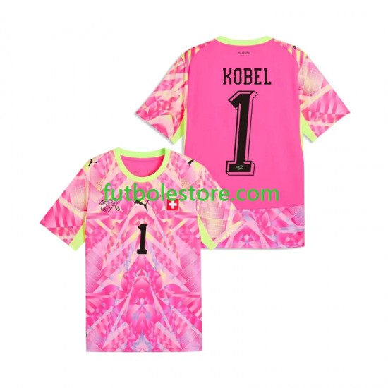 Segunda Equipación del Suiza Portero Gregor Kobel 1 World Cup 2026 Manga Corta para Hombre