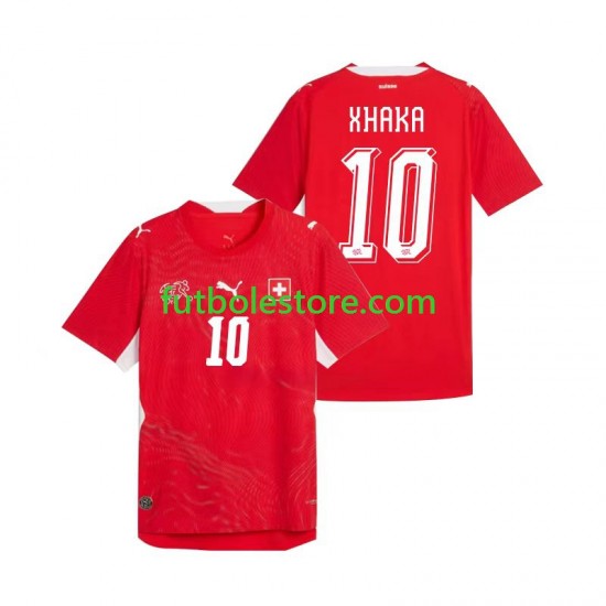 Primera Equipación del Suiza Granit Xhaka 10 World Cup 2026 Manga Corta para Hombre