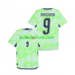 Segunda Equipación del Suiza Johan Manzambi 9 World Cup 2026 Manga Corta para Hombre
