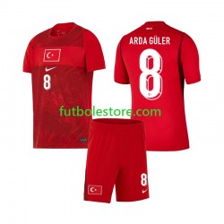 Primera Equipación del Turquía Arda Guler 8 World Cup 2026 Manga Corta para Niño (Camiseta y pantalón)