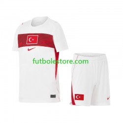 Segunda Equipación del Turquía World Cup 2026 Manga Corta para Niño (Camiseta y pantalón)