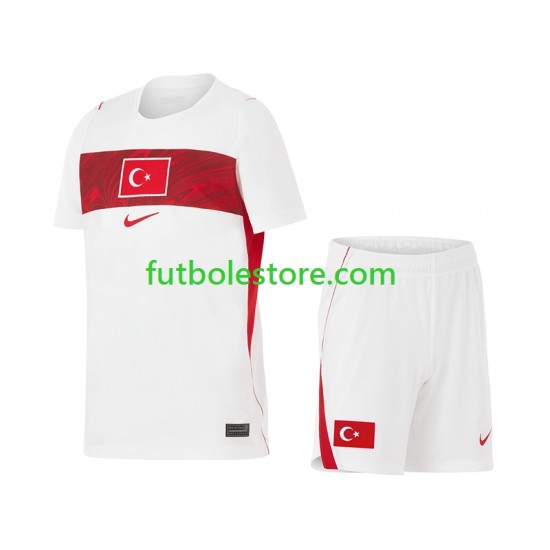 Segunda Equipación del Turquía World Cup 2026 Manga Corta para Niño (Camiseta y pantalón)