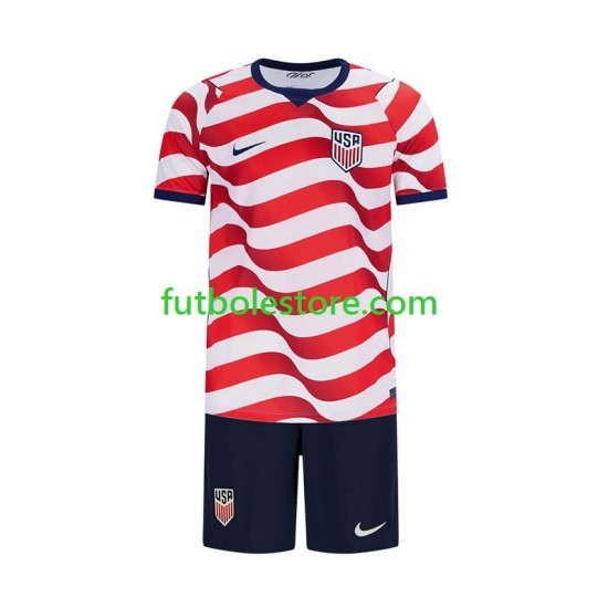 Primera Equipación del Estados Unidos World Cup 2026 Manga Corta para Niño (Camiseta y pantalón)