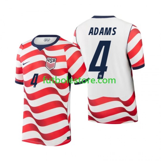 Primera Equipación del Estados Unidos Tyler Adams 4 World Cup 2026 Manga Corta para Hombre