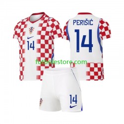 Primera Equipación del Croacia Ivan Perisic 14 World Cup 2026 Manga Corta para Niño (Camiseta y pantalón)