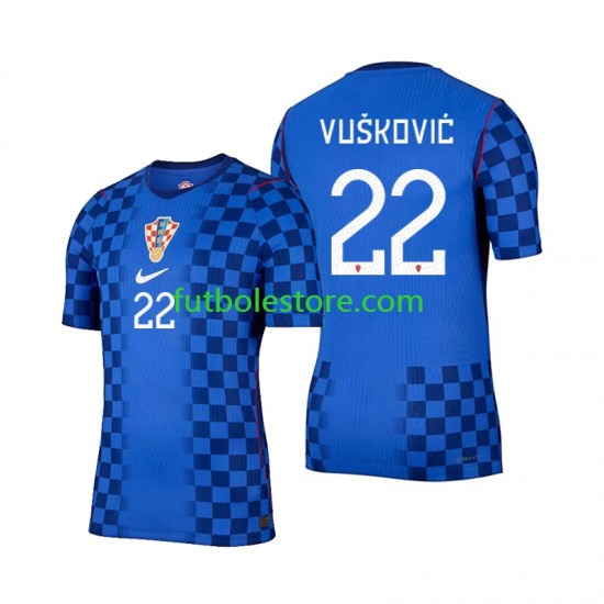 Segunda Equipación del Croacia Luka Vuskovic 22 World Cup 2026 Manga Corta para Hombre