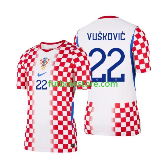 Primera Equipación del Croacia Luka Vuskovic 22 World Cup 2026 Manga Corta para Hombre