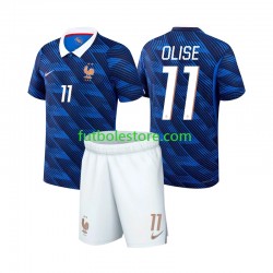 Primera Equipación del Francia Michael Olise 11 World Cup 2026 Manga Corta para Niño (Camiseta y pantalón)