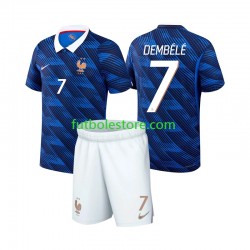 Primera Equipación del Francia Ousmane Dembele 7 World Cup 2026 Manga Corta para Niño (Camiseta y pantalón)