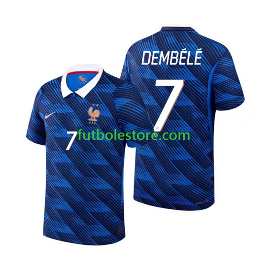 Primera Equipación del Francia Ousmane Dembele 7 World Cup 2026 Manga Corta para Hombre
