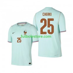 Segunda Equipación del Francia Rayan Cherki 25 World Cup 2026 Manga Corta para Hombre