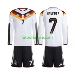 Primera Equipación del Alemania Kai Havertz 7 World Cup 2026 ML para Niño (Camiseta y pantalón)