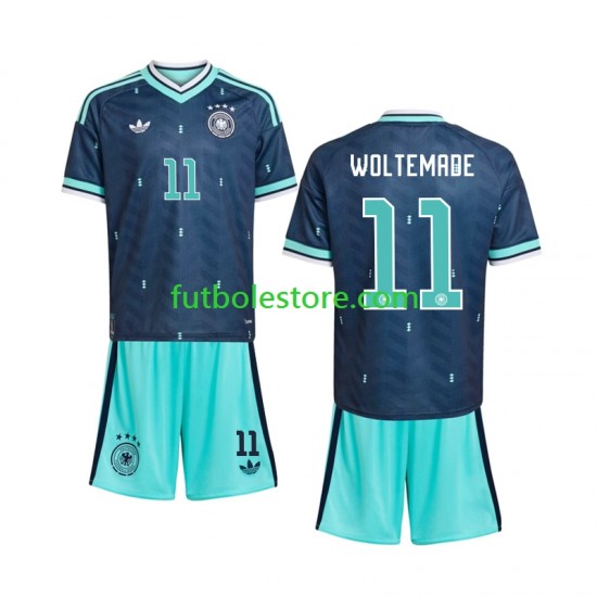 Segunda Equipación del Alemania Nick Woltemade 11 World Cup 2026 Manga Corta para Niño (Camiseta y pantalón)