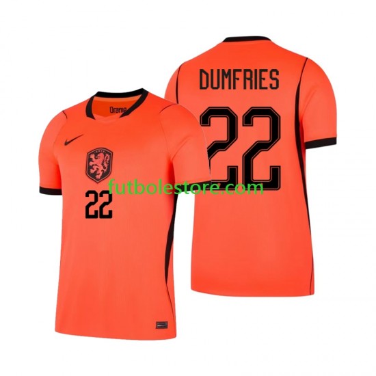 Primera Equipación del Países Bajos Denzel Dumfries 22 World Cup 2026 Manga Corta para Hombre