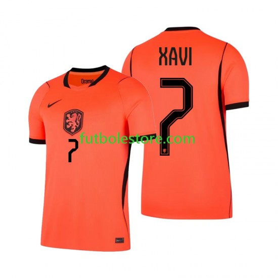 Primera Equipación del Países Bajos Xavi Simons 7 World Cup 2026 Manga Corta para Hombre