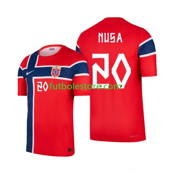 Primera Equipación del Noruega Antonio Nusa 20 World Cup 2026 Manga Corta para Hombre