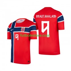Primera Equipación del Noruega Erling Haaland 9 World Cup 2026 Manga Corta para Hombre