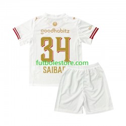 Cuarta Equipación del PSV Eindhoven Ismael Saibari 34 Efteling 2025-2026 Manga Corta para Niño (Camiseta y pantalón)