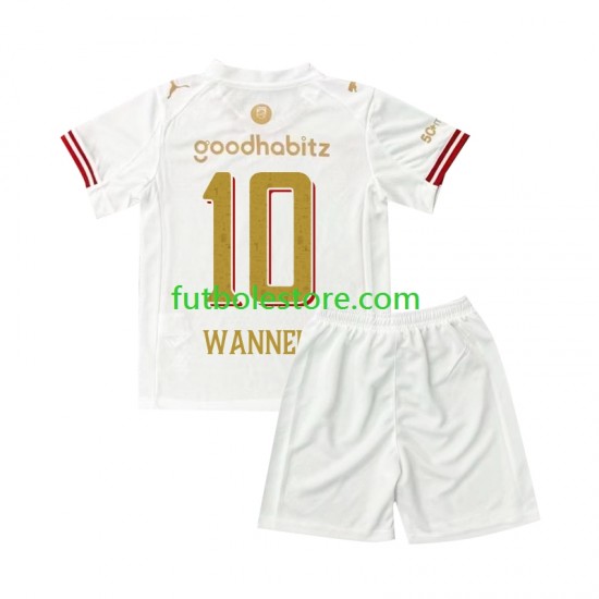 Cuarta Equipación del PSV Eindhoven Paul Wanner 10 Efteling 2025-2026 Manga Corta para Niño (Camiseta y pantalón)
