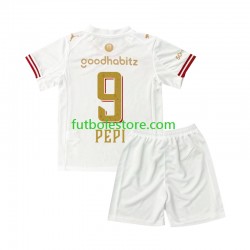 Cuarta Equipación del PSV Eindhoven Ricardo Pepi 9 Efteling 2025-2026 Manga Corta para Niño (Camiseta y pantalón)