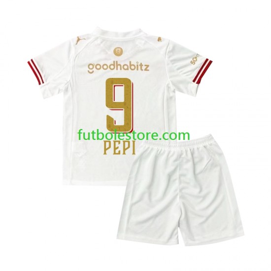 Cuarta Equipación del PSV Eindhoven Ricardo Pepi 9 Efteling 2025-2026 Manga Corta para Niño (Camiseta y pantalón)
