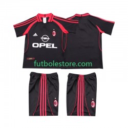 Tercera Equipación del AC Milan Retro 2000 2001 Manga Corta para Niño (Camiseta y pantalón)