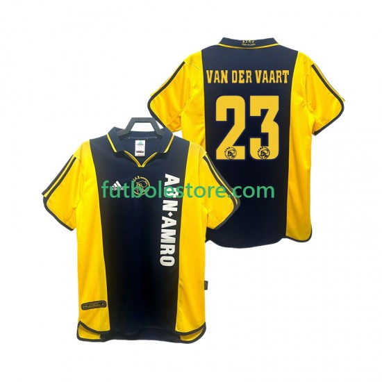 Segunda Equipación del AFC Ajax VAN DER VAART 23 Retro 2000 2001 Manga Corta para Hombre