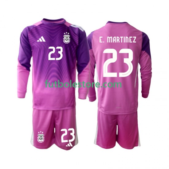 Primera Equipación del Argentina Portero Emiliano Martinez 23 2025 ML para Niño (Camiseta y pantalón) Primera Equipación del Argentina Portero Emiliano Martinez 23 2025 ML para Niño (Camiseta y pantalón)