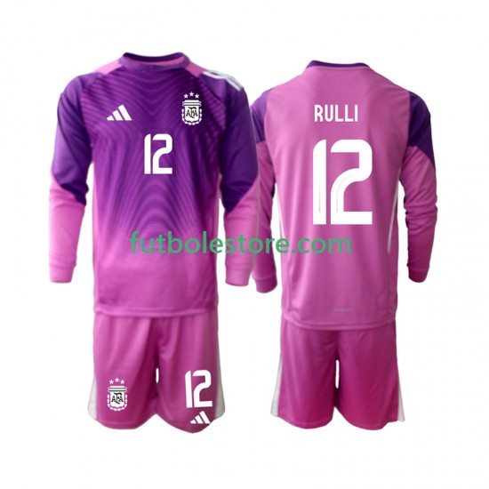 Primera Equipación del Argentina Portero Geronimo Rulli 12 2025 ML para Niño (Camiseta y pantalón) Primera Equipación del Argentina Portero Geronimo Rulli 12 2025 ML para Niño (Camiseta y pantalón)