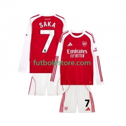 Primera Equipación del Arsenal Bukayo Saka 7 2025-2026 ML para Niño (Camiseta y pantalón)