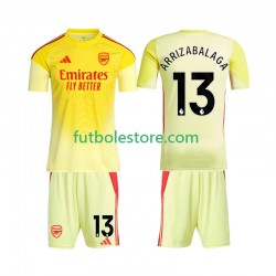 Primera Equipación del Arsenal Portero Kepa Arrizabalaga 13 2025-2026 Manga Corta para Niño (Camiseta y pantalón)