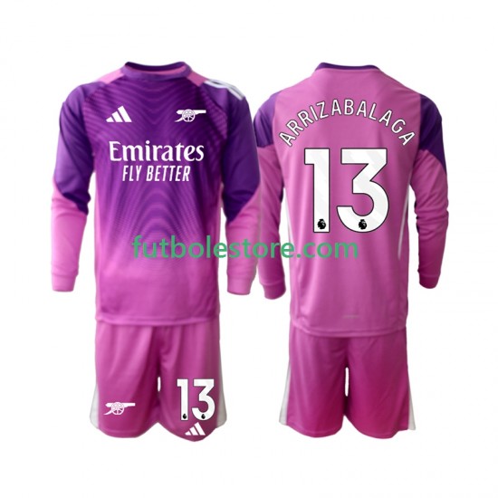 Tercera Equipación del Arsenal Portero Kepa Arrizabalaga 13 2025-2026 ML para Niño (Camiseta y pantalón) Tercera Equipación del Arsenal Portero Kepa Arrizabalaga 13 2025-2026 ML para Niño (Camiseta y pantalón)
