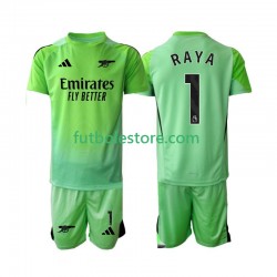 Segunda Equipación del Arsenal Portero Raya 1 2025-2026 Manga Corta para Niño (Camiseta y pantalón)