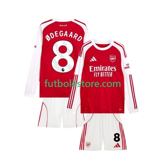 Primera Equipación del Arsenal Martin Odegaard 8 2025-2026 ML para Niño (Camiseta y pantalón) Primera Equipación del Arsenal Martin Odegaard 8 2025-2026 ML para Niño (Camiseta y pantalón)