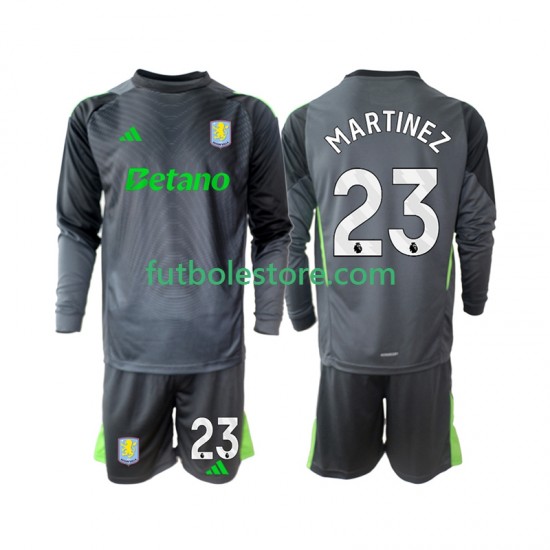 Primera Equipación del Aston Villa Portero Emiliano Martinez 23 2025-2026 ML para Niño (Camiseta y pantalón) Primera Equipación del Aston Villa Portero Emiliano Martinez 23 2025-2026 ML para Niño (Camiseta y pantalón)