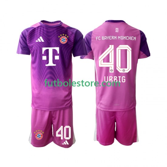 Cuarta Equipación del Bayern de Múnich Portero Jonas Urbig 40 2025-2026 Manga Corta para Niño (Camiseta y pantalón) Cuarta Equipación del Bayern de Múnich Portero Jonas Urbig 40 2025-2026 Manga Corta para Niño (Camiseta y pantalón)