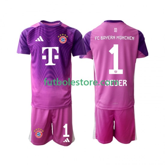 Cuarta Equipación del Bayern de Múnich Portero Manuel Neuer 1 2025-2026 Manga Corta para Niño (Camiseta y pantalón) Cuarta Equipación del Bayern de Múnich Portero Manuel Neuer 1 2025-2026 Manga Corta para Niño (Camiseta y pantalón)