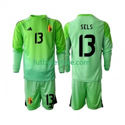 Primera Equipación del Bélgica Portero Matz Sels 13 2025 ML para Niño (Camiseta y pantalón)