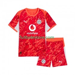 Segunda Equipación del Borussia Dortmund Portero 2025-2026 Manga Corta para Niño (Camiseta y pantalón)