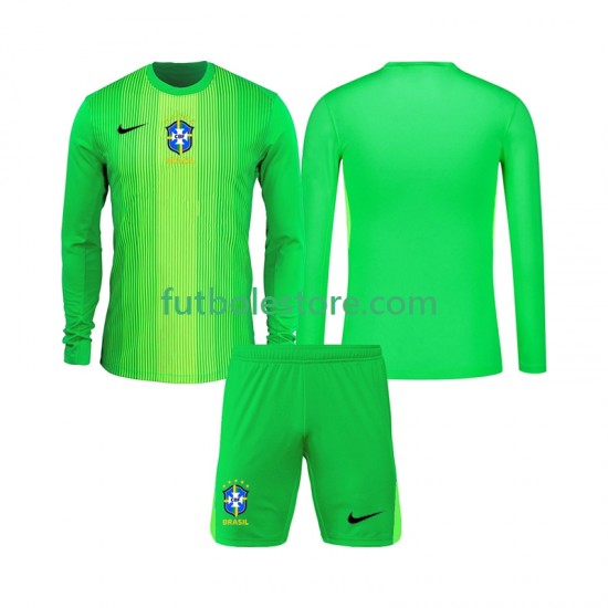 Primera Equipación del Brasil Portero 2026 ML para Niño (Camiseta y pantalón) Primera Equipación del Brasil Portero 2026 ML para Niño (Camiseta y pantalón)